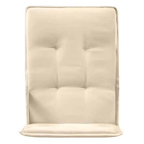 Záhradný set Familis stôl 160 cm + 6 stoličiek s nastaviteľnými opierkami a krémovými vankúšmi, drev