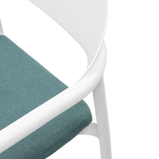 Záhradný set Marinelli, rozkladací stôl 230-300 cm + 6 stoličiek, hliník, biela