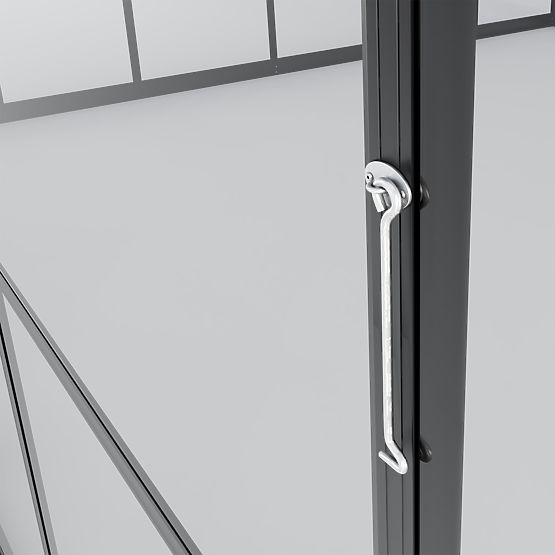 Záhradný skleník ProGlass Classic Compact 7,7 m² so základom, tvrdené sklo 4 mm, hliník