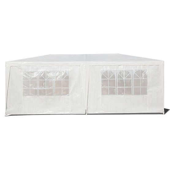 Záhradný stanový pavilón 3x6 m 6 stien biely MultiGarden