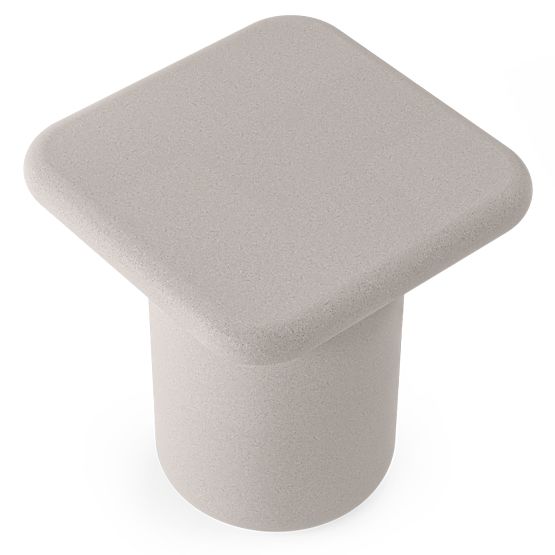 Záhradný stolík Vibonis 42 cm, štvorcový, cementový, svetlo béžový