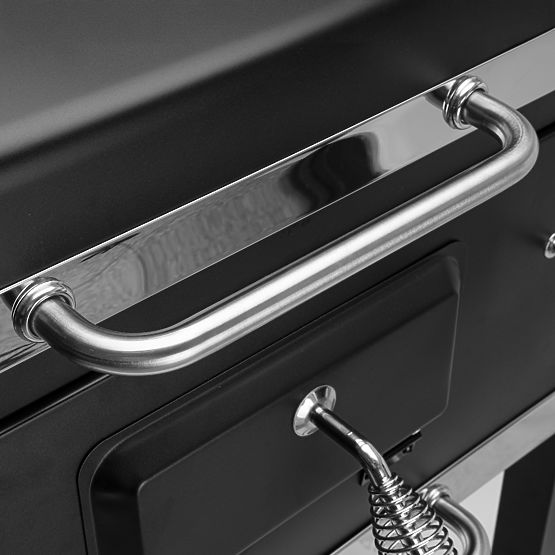 Záhradný uhlíkový gril s poklopom MEJOR