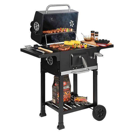 Záhradný uhlový gril s liatinovým roštom FERRO