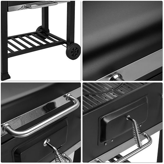 Záhradný uhlový gril VULCAN s liatinovým roštom