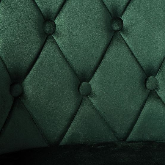 Zamatová stolička ATLANTA VELVET tmavozelená