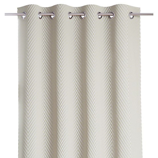 Záves CLEAR farba cappuccino tlačený motív boho štýl klasický strieborné kovové priechodky