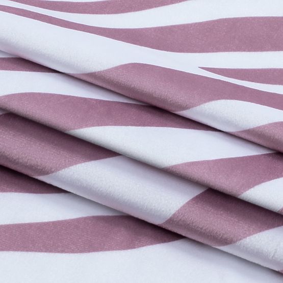 Záves FUN ružová farba s potlačou zvieracieho motívu tropický štýl strieborné kovové priechodky