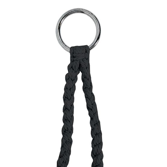 Závesné kreslo Bocianie hniezdo LAGOS čierne s vankúšmi