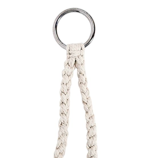 Závesné kreslo Bocianie hniezdo LAGOS krémové s vankúšmi