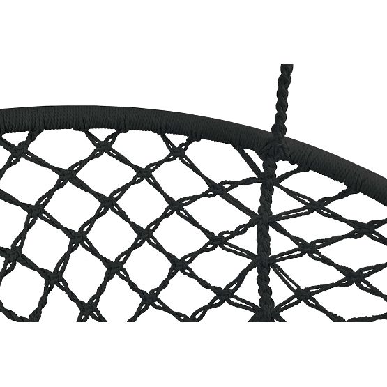 Závesné kreslo Bocianie hniezdo TOGO čierne vankúše