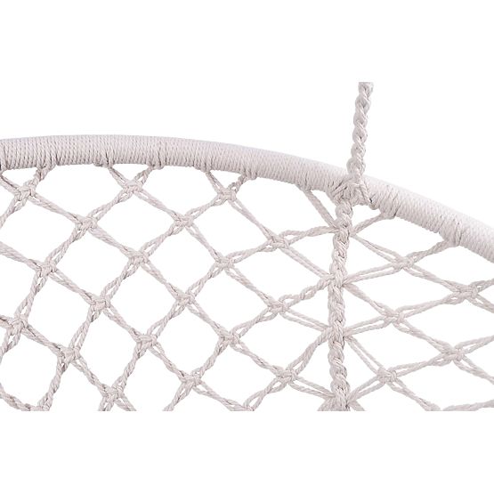 Závesné kreslo Bocianie hniezdo TOGO krémové vankúše