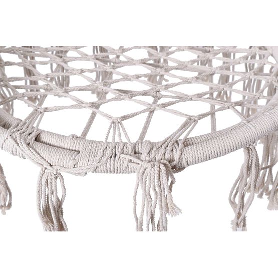 Závesné kreslo Bocianie hniezdo TOGO krémové vankúše