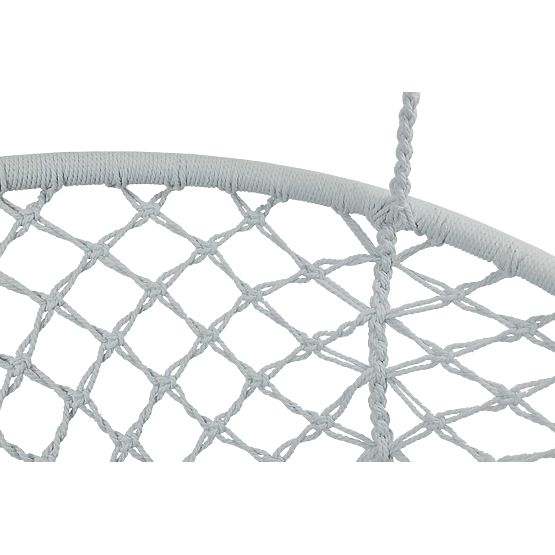 Závesné kreslo Bocianie hniezdo TOGO sivé vankúše