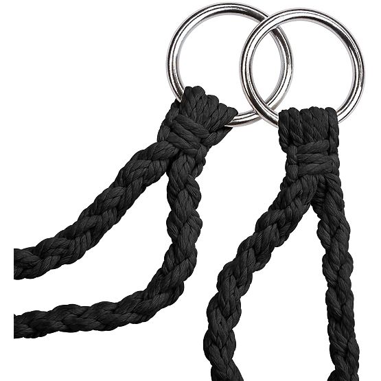 Závesné kreslo boho s vankúšom black 490129A