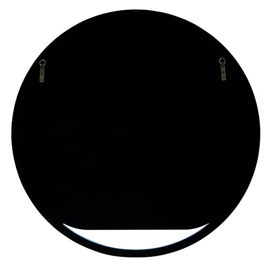 Závesné okrúhle zrkadlo Zelia, tmavozelené, lesklé