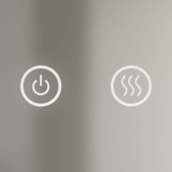 Závesné zrkadlo s LED osvetlením Andrea 80 cm, okrúhle, Anti-Fog