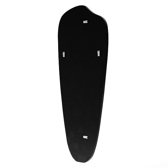 Závesné zrkadlo v čiernom ráme Frivatti, 60x140 cm, nepravidelný tvar