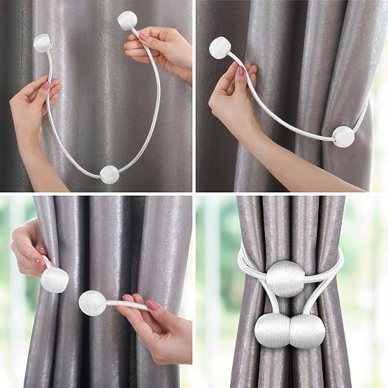 Závesy - doplnky MONTREAL farba púdrová ružová ameliahome