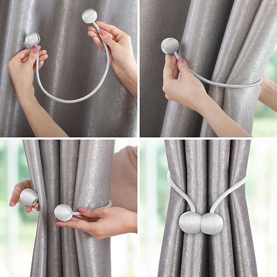 Závesy - doplnky TORONTO farba púdrová ružová ameliahome