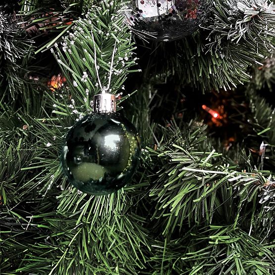 ZELENÉ VIANOČNÉ GUĽE 34 KS SYSD1688-027