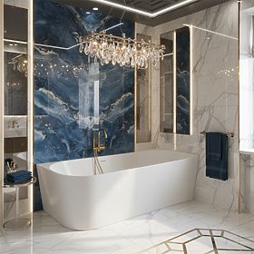 Akrylátová Rohová Vaňa BELLANTO SLIM 170 Pravá