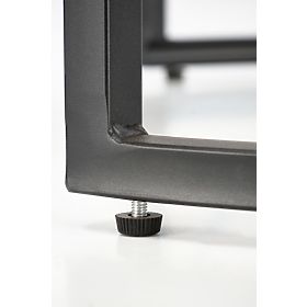 ALEXANDRA sada 2 stolíkov, čierny mramor / čierna, Halmar