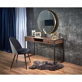 B46 písací stôl orechový / čierny (1p=1ks)