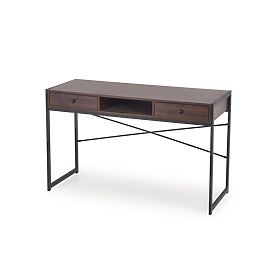 B46 písací stôl orechový / čierny (1p=1ks)