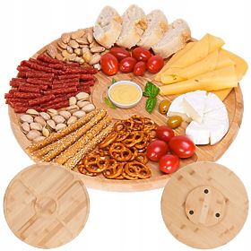 Bambusová doska na občerstvenie a syry Gracja