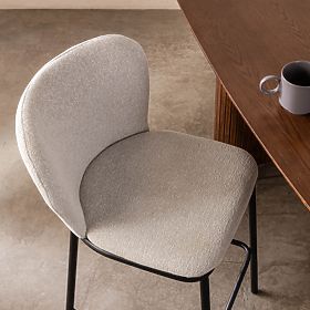 Barová stolička Yasmin II, ecru/čierne nohy