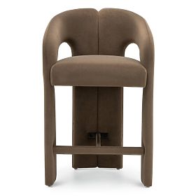 Čalúnená barová stolička Castelo mocha
