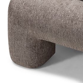 Čalúnená posteľ Rolly 160x200 cm, s roštom, zaoblená, hnedá, lectus