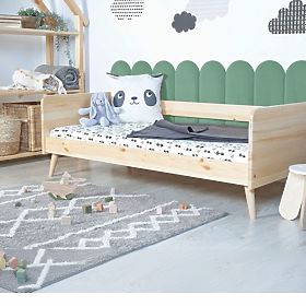 Čalúnený panel Oblúčik - mätový, MIRAS