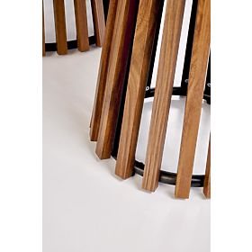 CARINA konferenčný stolík béžový mramor / orech (2p=1ks)