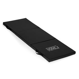 Čierna gymnastická podložka na cvičenie fitness 182x60cm, MODERNHOME