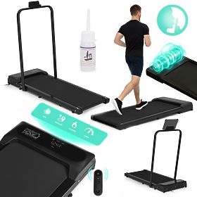 Domáci bežecký pás s elektrickým držiakom walking pad tréningový pod stôl 10 km/h ModernHome, MOVEPRO