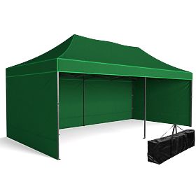 Expresný obchodný pavilón - 3x6 m - zelený