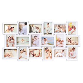 Fotorámik na 18 fotografií Morka biela