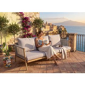 Hliníková záhradná pohovka BLANDO - veľká 3miestna, 186 cm