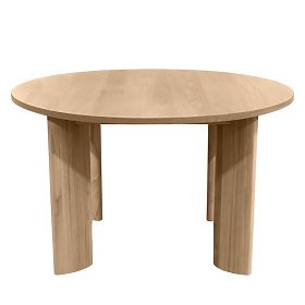 Jedálenský stôl Bali 120 cm, okrúhly, krémovo biely