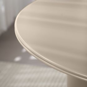 Jedálenský stôl Kairo 120 cm, okrúhly, tmavo béžový