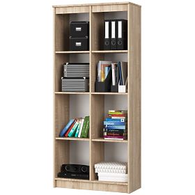 KANCELÁRSKY REGÁL R 80 cm CLP 8 POLÍC DUB SONOMA