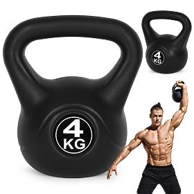 Kettlebell činka 4 kg na cvičenie guľa závažie fitness ModernHome, MODERNHOME