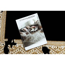 Koberec ALLURE 1965 Rám - Štrukturálny, štýlový, glamour čierna / zlato, F.H.Kabis