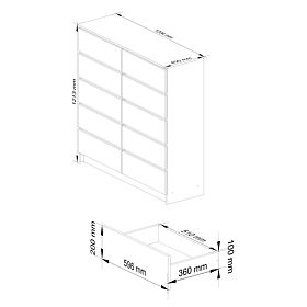KOMODA K120 10SZ CLP PK DUB SONOMA