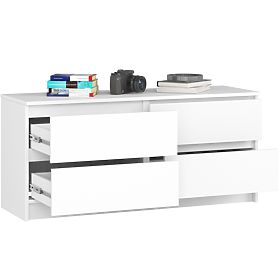 KOMODA K120 4SZ CLP PK BIELA