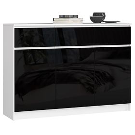 KOMODA K140 3D 3SZ CLP PK ČIERNY LESK