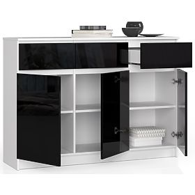 KOMODA K140 3D 3SZ CLP PK ČIERNY LESK