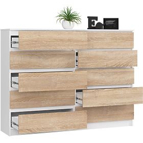 KOMODA K160 10SZ CLP PK BIELA / SONOMA