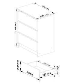 KOMODA K60 3SZ CLP PK JELŠA